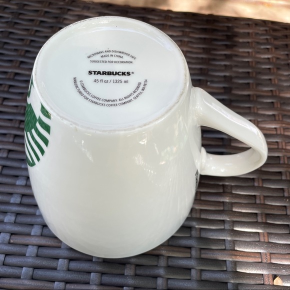 Starbucks 45 Oz Mug 2019 Rare Decorative Ceramic Cup With Handle Display Only - Picture 8 of 11
